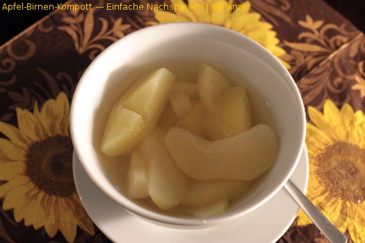 Apfel-Birnen-Kompott --- Einfache Nachspeisen