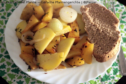 Wruken Kartoffel Pfanne — Einfache Pfannengerichte