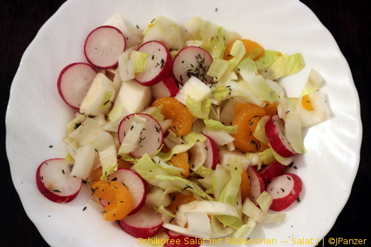 Schikoree Salat mit Radieschen