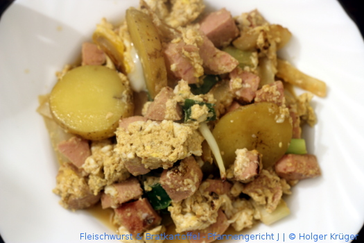 Fleischwurst & Bratkartoffel – Pfannengericht